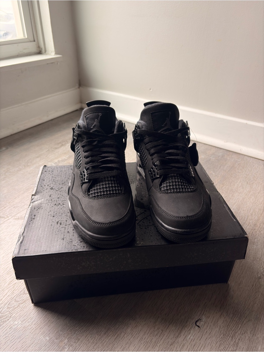 Nike Air Jordan 4 Retro Black Men's Sneakers